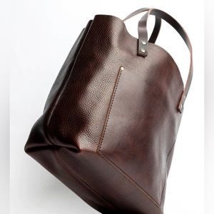 Large Portland leather tote